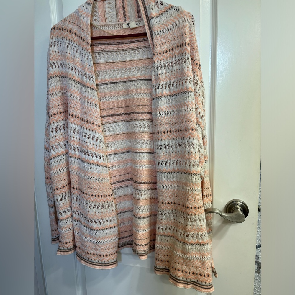Roxy open front cardigan. Size XL.